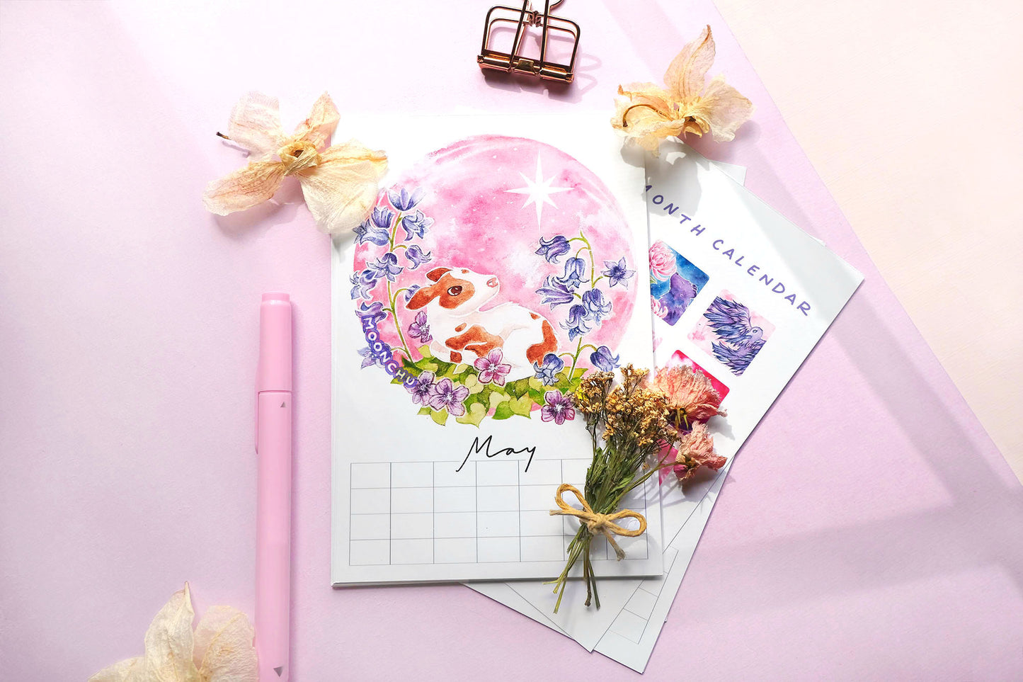 2025 blank calendar mystical moonchu moons, moon calendar, fillable calendar, empty calendar