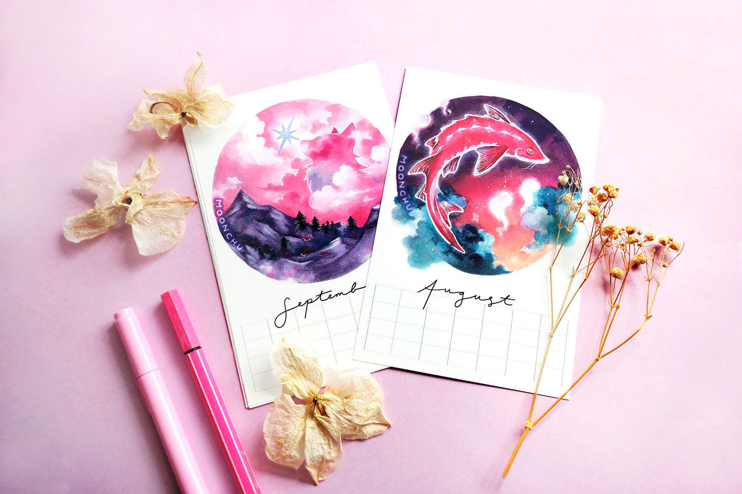 2025 blank calendar mystical moonchu moons, moon calendar, fillable calendar, empty calendar