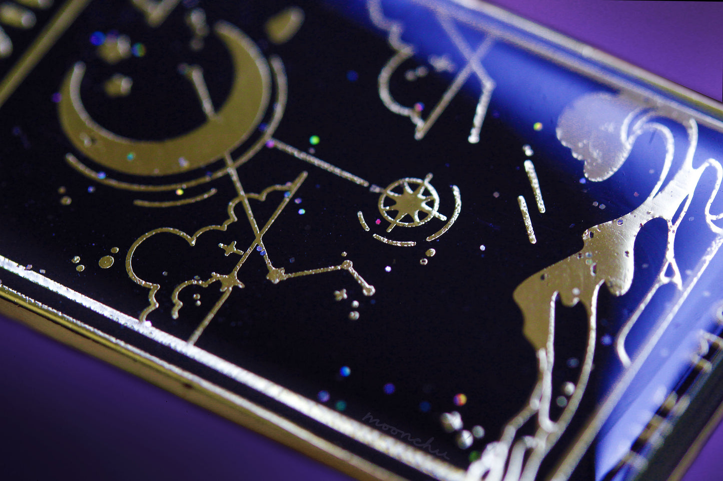XVIII. moon tarot enamel pin