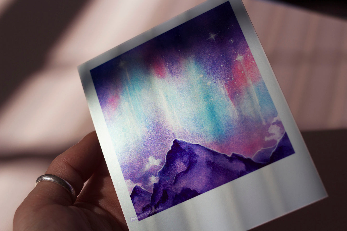 moonlight snapshot prints, space galaxy photo frame art