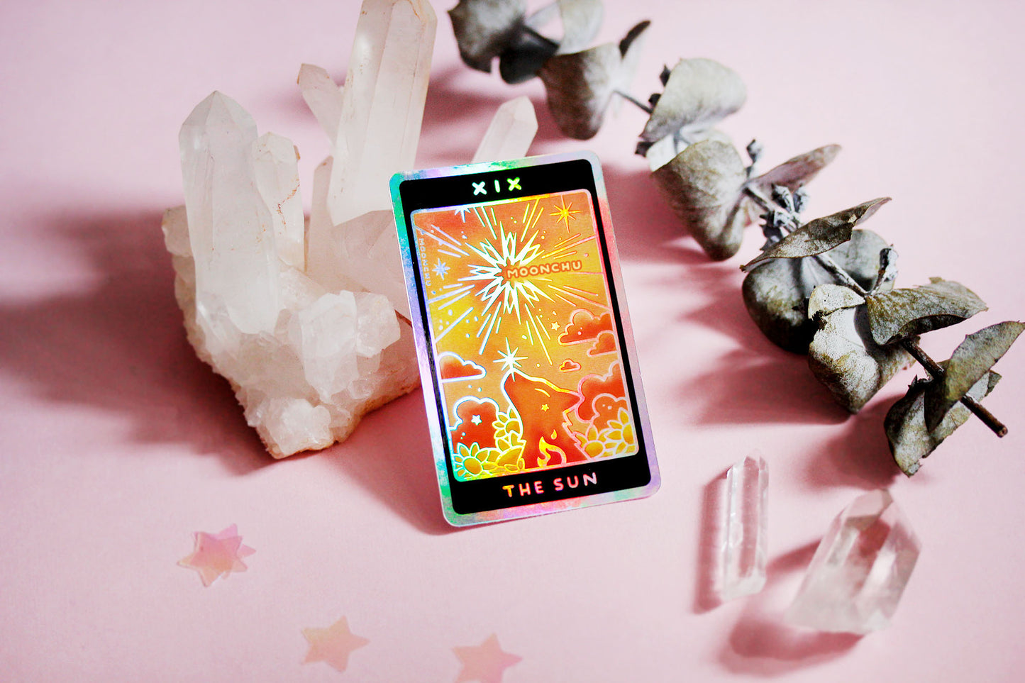 nebulous tarot stickers pt.III holographic die cut vinyl sticker