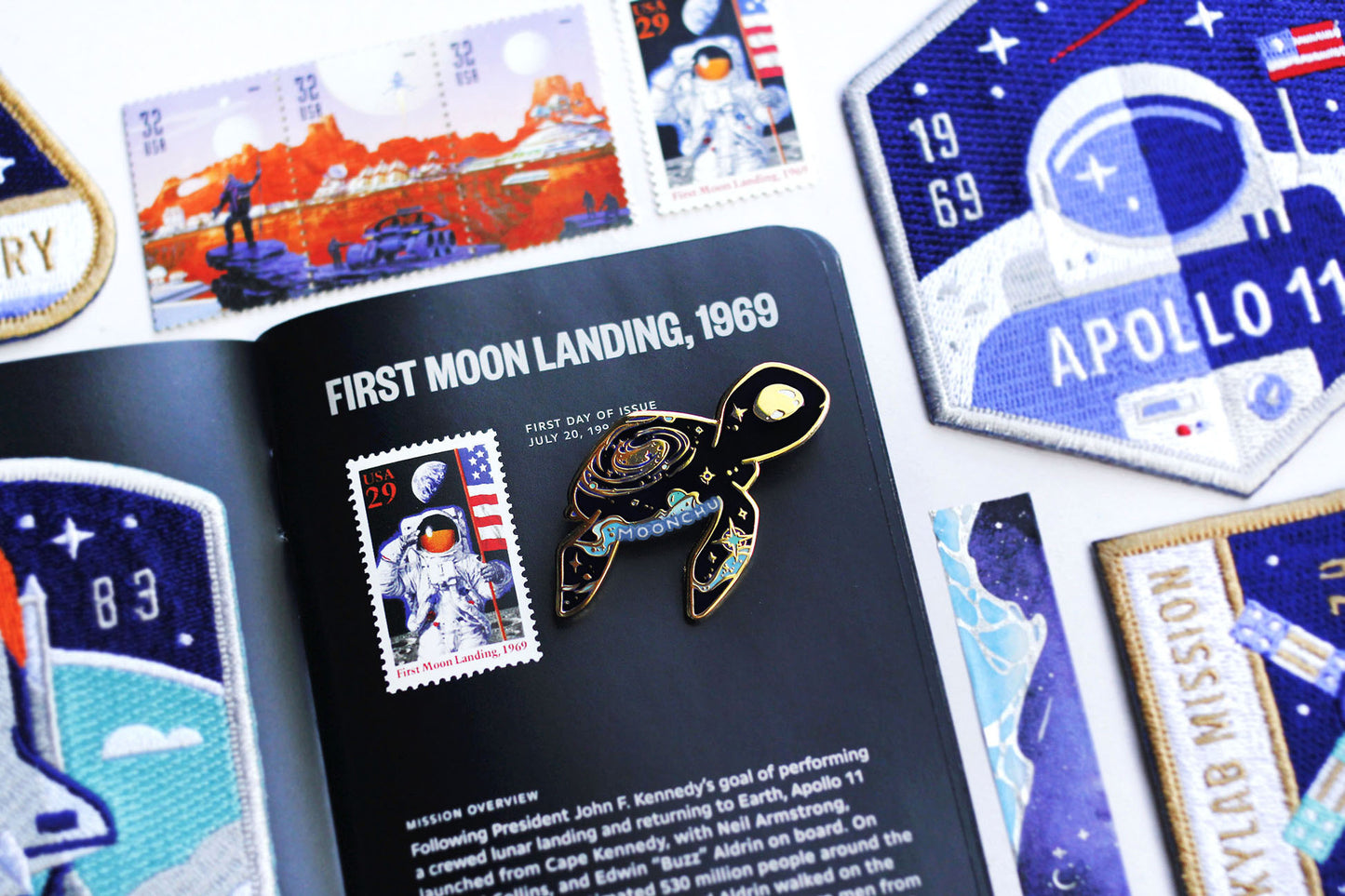tidebringer turtle enamel pin, space turtle pin, galaxy animal pin