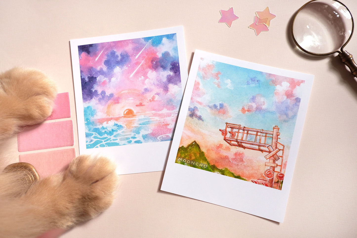 wandering snapshot prints, magical photo frame art
