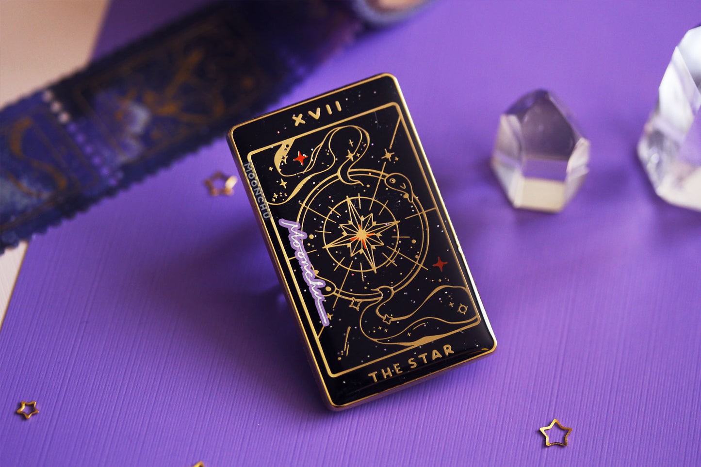 XVII. star tarot enamel pin