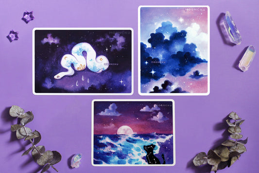of the sky series, magical galaxy art prints