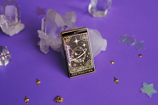 I. magician tarot enamel pin