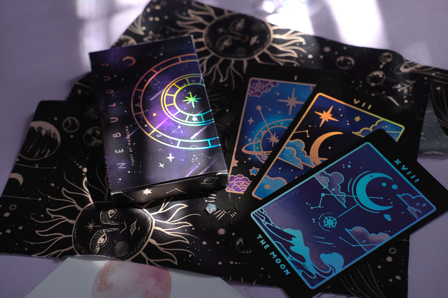 nebulous tarot stickers pt.II holographic die cut vinyl sticker – moonchu