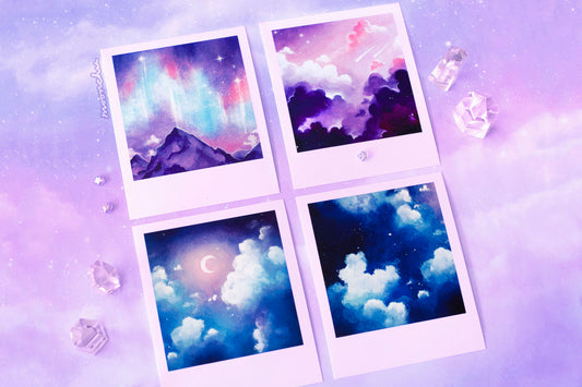 moonlight snapshot prints, space galaxy photo frame art