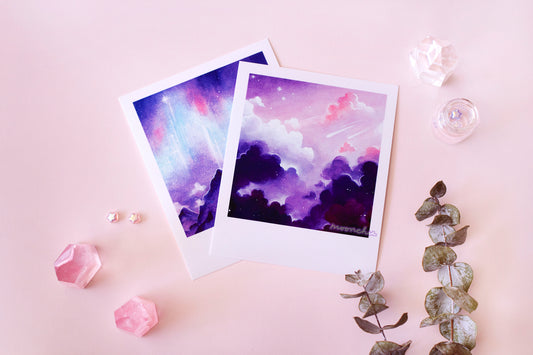 moonlight snapshot prints, space galaxy photo frame art