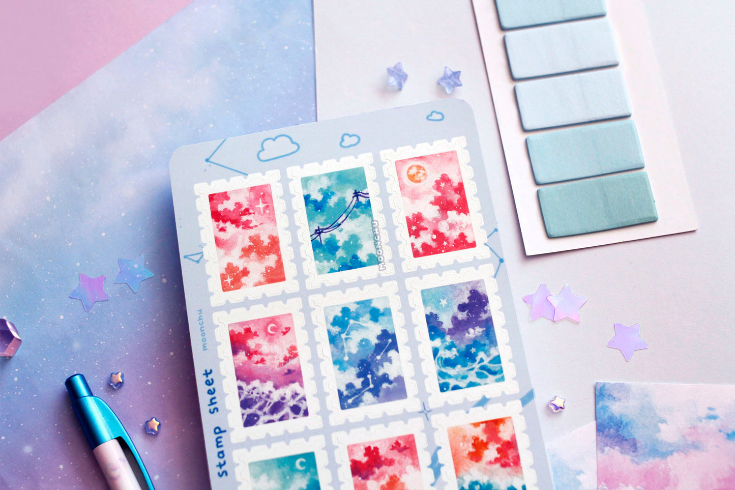 someday stamp sticker sheet