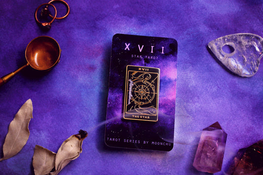 XVII. star tarot enamel pin