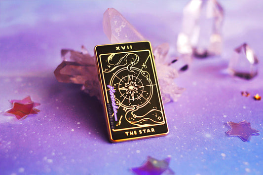 XVII. star tarot enamel pin