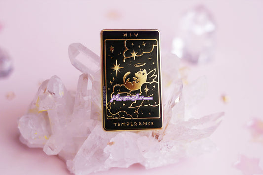 XIV. temperance tarot enamel pin