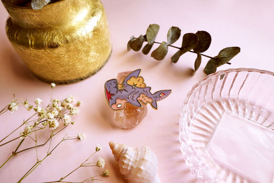twilight hammerhead enamel pin, hammerhead pin