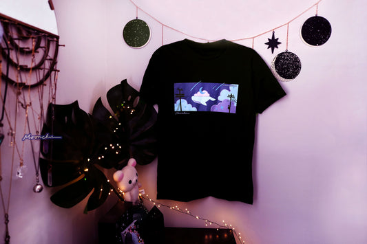 whale wanderer t-shirt S-XXL, whale shirt, original artist apparel