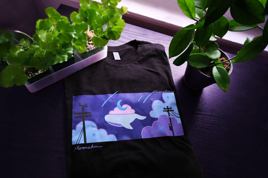 whale wanderer t-shirt S-XXL, whale shirt, original artist apparel